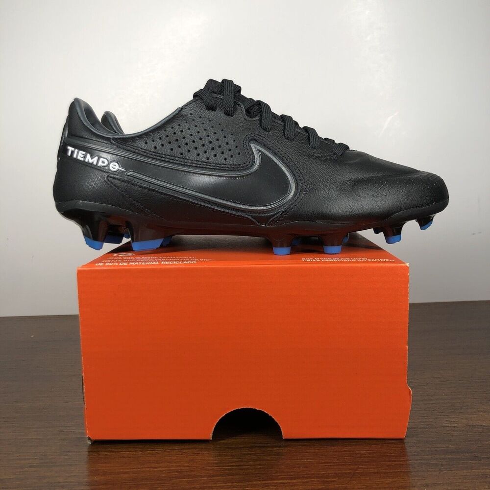 Nike Legend 9 Pro FG Black Blue Soccer Cleats Shoes Mens 7